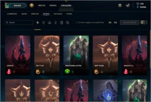 Conta de lol com 141 champs e 56 skins - League of Legends