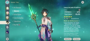 Conta Genshin Impact Ar. 57 Mundo Lv 8 América Server