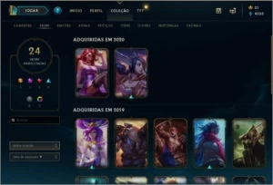 Conta League of Legends barata e com várias skins LOL
