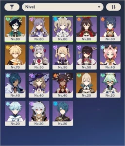 Genshin Impact Venti, Keqing, Jean + 2 Atlas Celestial AR 47