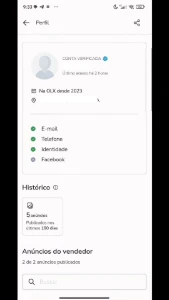 Conta olx verificada - Redes Sociais