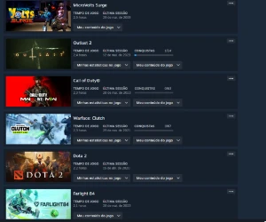 Conta da steam com 28 jogos - Outros