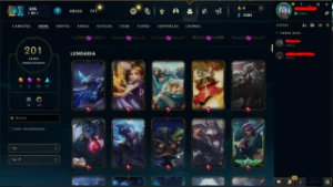 Conta League of Legends, 201 skins, level 118 LOL