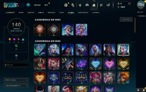 Conta League of Legends, 201 skins, level 118 LOL