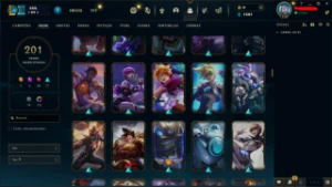 Conta League of Legends, 201 skins, level 118 LOL