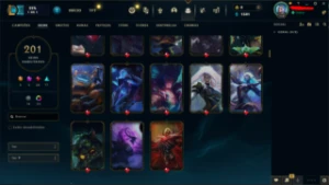 Conta League of Legends, 201 skins, level 118 LOL