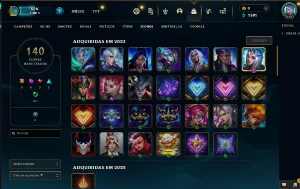 Conta League of Legends, 201 skins, level 118 LOL