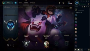 Conta Nivel 35 Prata IV com MMR alto e algumas skins - League of Legends LOL