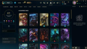 Full Acesso | 41 Skins + 141 Espólios - Nivel 30 - League of Legends LOL