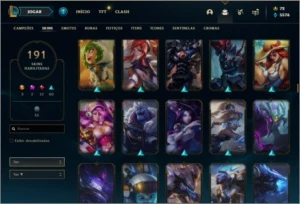 Conta com bastante skin - League of Legends LOL