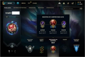 Conta com bastante skin - League of Legends LOL