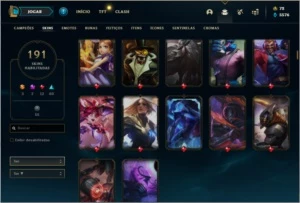Conta com bastante skin - League of Legends LOL