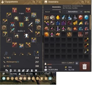 BDO SA - WIZZ/WARRIOR - 700GS + NIVEL LS - COMPLETA D+ - Black Desert