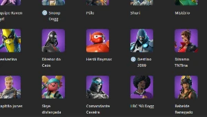 Conta Fortinite Com 37 Skins, 45 Picarestas, 40 Danças - Fortnite