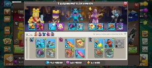 Conta Cv14 Rara - Skins / Paisagens / 1559 Gemas - Clash of Clans
