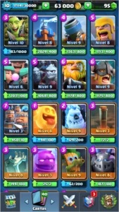 Clash royale desgiante 3 muitas lendárias