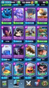 Clash royale desgiante 3 muitas lendárias