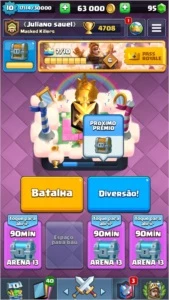 Clash royale desgiante 3 muitas lendárias