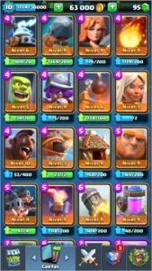 Clash royale desgiante 3 muitas lendárias