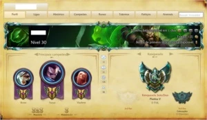 CONTA LEAGUE OF LEGENDS /BORDA PLATINA/ 2 SKINS LENDÁRIAS LOL