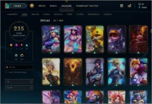 Conta LOL/ D2 / 235 skins - League of Legends