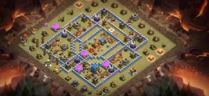 cv15 + cv13 Clash of clans semi full, bônus uma cv12 semi fu