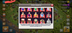 cv15 + cv13 Clash of clans semi full, bônus uma cv12 semi fu