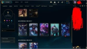 2 conta prata1 lv 30 com skins pra jogar ranked , 33 champ - League of Legends LOL
