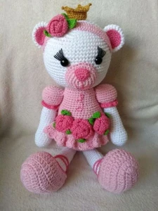 Ursa Bailarina - Artesanato e Personalizados