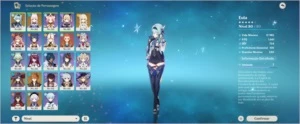 AR49 com personagens 5 estrelas - Genshin Impact