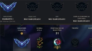 Conta lol D1 - League of Legends