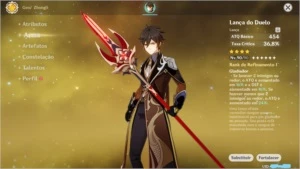 Conta Genshin Impact AR51 Bem UPADA