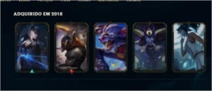 Conta de LOL Gold 1 Skins e Champs, MMR BOM - League of Legends