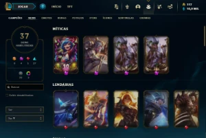 Conta otima, mas esta honra 0 - League of Legends LOL