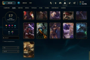 Conta otima, mas esta honra 0 - League of Legends LOL