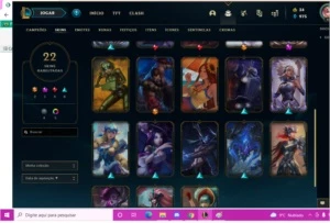 CONTA NOVA LV 40 COM 22 SKINS HABILITADAS - League of Legends LOL