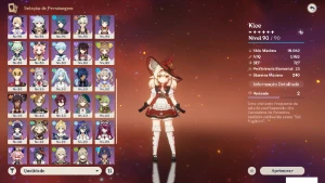 Genshin AR 60 NA 21 personagens 5t 8 armas t5 (Só char bom) - Genshin Impact