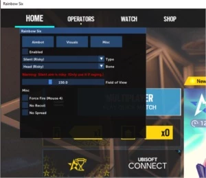 Hack rage para R6 [PC] (24 horas de acesso ao hack) - Softwares e Licenças