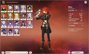 [AR 46 - NA] Diluc+QiQi+Venti+Jean+Childe+Mona - Genshin Impact