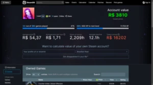 Conta steam a venda 15 anos nivel 54 com 349 jogos