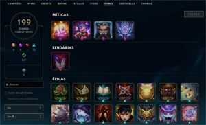 Conta de lol com 159 skins / Todos Campeões - League of Legends