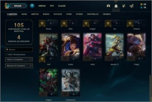 Conta ouro 4 com 2 skins e 32 champs ( MAIN JG ) de 2013 - League of Legends LOL