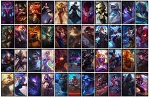 Conta Unranked com 117 Champs e 231 Skins + 3 Ultimates - League of Legends LOL