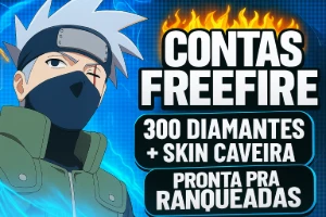 contas free fire nível 15 + diamantes (gemada)