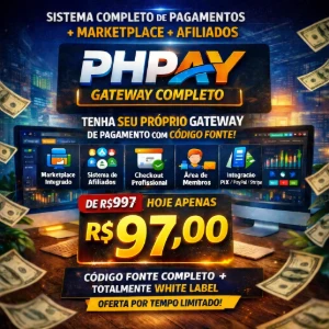 Gateway de Pagamento em PHP + Marketplace e Afiliados