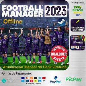 Football Manager 2023 - Steam Offline - Editor/Pack/Mundi Up - Jogos (Mídia Digital)