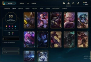 PRATA 3 + 65 CHAMPS/54SKINS pra vender LOGO!! - League of Legends LOL