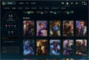 PRATA 3 + 65 CHAMPS/54SKINS pra vender LOGO!! - League of Legends LOL