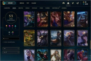 PRATA 3 + 65 CHAMPS/54SKINS pra vender LOGO!! - League of Legends LOL
