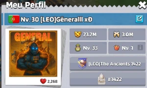 conta last war nv 30 Servidor #1422